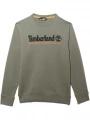 Timberland Wwes Crew Neck Sweatshirt férfi pulóver barna színben 1