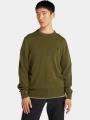 Timberland Cotton Yd Sweater férfi pulóver oliva színben 1