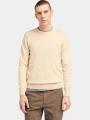 Timberland Cotton Yd Sweater férfi pulóver homok színben 1