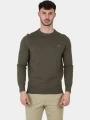 Timberland Cotton YD Sweater férfi pulóver oliva színben 1