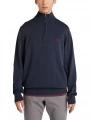 Timberland Cotton Yd 1/4 Zip Sweater férfi pulóver sötétkék színben 1