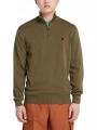 Timberland Cotton Yd 1/4 Zip Sweater férfi pulóver zöld színben 1