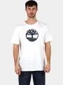 Timberland Tree Logo Short Sleeve Tee férfi rövid ujjú póló fehér színben 1