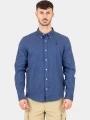 Timberland TFO Cotton/Linen Long Sleeve Shirt férfi hosszú ujjú ing sötétkék színben 1