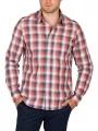 Timberland Check Poplin Shirt férfi hosszú ujjú ing piros színben 1