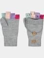 Barts Puppet Bumgloves kesztyű szürke színben 1