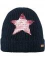 Barts Spaerkle Beanie kötött sapka sötétkék színben 1