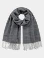 Barts Soho Scarf férfi sál szürke színben 1