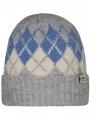 Barts Rusket Beanie férfi kötött sapka szürke színben 1