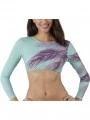 Barts Tasman Crop Top női crop top zöld színben 1