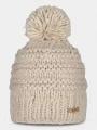 Barts Jasmin Beanie női bojtos sapka homok színben 1