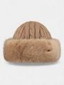 Barts Fur Cable Bandhat női fejpánt barna színben 1