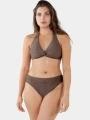 Barts Kelli Cross Halter női bikini felső barna színben 1