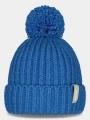 Barts Joansy Beanie női bojtos sapka kék színben 1