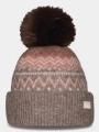 Barts Woodstar Beanie női bojtos sapka barna színben 1