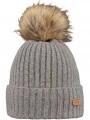 Barts Augusti Beanie női bojtos sapka szürke színben 1