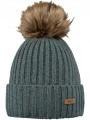 Barts Augusti Beanie női bojtos sapka zöld színben 1