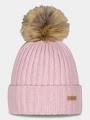 Barts Augusti Beanie női bojtos sapka rózsaszín színben 1