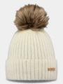 Barts Augusti Beanie női bojtos sapka homok színben 1