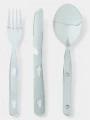 Ferrino Set Of 3 Cutlery Steel Inox evőeszköz készlet szürke színben 1