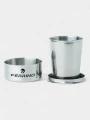 Ferrino Stainless Steel Foldable Tumbler összecsukható pohár szürke színben 1