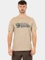 Fjallraven Lush Logo T-shirt M férfi rövid ujjú póló homok színben 1