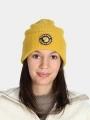 Fjallraven Bergtagen Forever Wool Beanie kötött sapka sárga színben 1