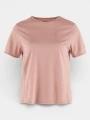Fjallraven Abisko Lite SS W női rövid ujjú sport póló rózsaszín színben 1