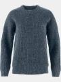 Fjallraven Övik Waffle Knit W női kötött pulóver sötétkék színben 1