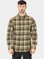 Fjallraven Singi Heavy Flannel Shirt M férfi hosszú ujjú túraing zöld színben 1