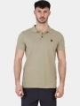 Fjallraven Övik Polo Shirt M férfi galléros póló homok színben 1