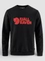Fjallraven Fjällräven Logo Sweater M férfi pulóver fekete színben 1
