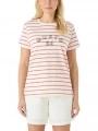 Musto W Classic Striped Ss Tee női rövid ujjú póló homok színben 1