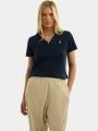 Nautica Adalynn Polo Shirt női rövid ujjú póló sötétkék színben 1