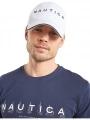 Nautica Robson Snapback Cap férfi baseball sapka fehér színben 1