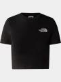 The North Face W Ss Essential Cropped Slim Tee női crop top fekete színben 1