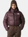 The North Face W Nuptse Short Jacket női pehelykabát lila színben 1