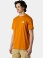 The North Face M Ss Simple Dome Tee férfi rövid ujjú póló narancssárga színben 1