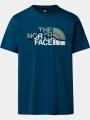 The North Face M Ss Mountain Line Tee férfi rövid ujjú póló kék színben 1