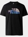 The North Face M Ss Mountain Line Tee férfi rövid ujjú póló fekete színben 1