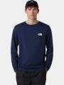 The North Face M L/S Simple Dome Tee férfi hosszú ujjú póló sötétkék színben 1
