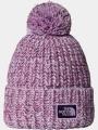 The North Face Cozy Chunky Cabin Beanie bojtos sapka lila színben 1
