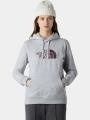 The North Face W Drew Peak Pullover Hoodie női kapucnis pulóver szürke színben 1