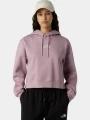 The North Face W Essential Crop Hoodie női kapucnis pulóver lila színben 1