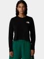 The North Face W L/S Simple Dome Crop Tee női hosszú ujjú póló fekete színben 1