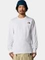 The North Face M L/S Easy Tee férfi hosszú ujjú póló fehér színben 1