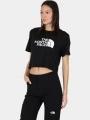 The North Face W S/S Easy Relaxed Cropped Tee női crop top fekete színben 1