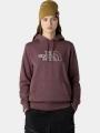 The North Face W Drew Peak Light Hoodie női kapucnis pulóver barna színben 1