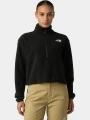 The North Face W Glacier Fleece 1/2 Zip Short Jacket női polár pulóver fekete színben 1
