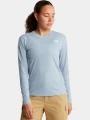 The North Face W Shadow Long Sleeve T-Shirt női hosszú ujjú sport póló világoskék színben 1